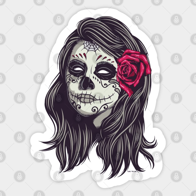 La Catrina - Dia De Los Muertos Sticker by IconicTee